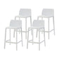 Contemporary Macron Counter Stools Armless Indoor Plastic Bar Stool for Kitchen White 4 Piece Set Counter Stool(26"H) Clearhalo 'Bar Furniture' 'Bar Stools' 'bar_stools' 'furn' 'furn_bar_stools' 'furniture_bar_stools' 'Kitchen & Dining Furniture' 'kitchen&dining_furn' 'kitchen' 'kitchen_furn' Furniture' 4503754