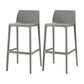 Contemporary Macron Counter Stools Armless Indoor Plastic Bar Stool for Kitchen Grey 2 Piece Set Bar Stool(30"H) Clearhalo 'Bar Furniture' 'Bar Stools' 'bar_stools' 'furn' 'furn_bar_stools' 'furniture_bar_stools' 'Kitchen & Dining Furniture' 'kitchen&dining_furn' 'kitchen' 'kitchen_furn' Furniture' 4503756