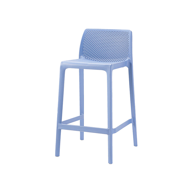 Contemporary Macron Counter Stools Armless Indoor Plastic Bar Stool for Kitchen Blue 1 Piece Counter Stool(26"H) Clearhalo 'Bar Furniture' 'Bar Stools' 'bar_stools' 'furn' 'furn_bar_stools' 'furniture_bar_stools' 'Kitchen & Dining Furniture' 'kitchen&dining_furn' 'kitchen' 'kitchen_furn' Furniture' 4503758