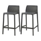 Contemporary Macron Counter Stools Armless Indoor Plastic Bar Stool for Kitchen Black 2 Piece Set Counter Stool(26"H) Clearhalo 'Bar Furniture' 'Bar Stools' 'bar_stools' 'furn' 'furn_bar_stools' 'furniture_bar_stools' 'Kitchen & Dining Furniture' 'kitchen&dining_furn' 'kitchen' 'kitchen_furn' Furniture' 4503762