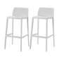 Contemporary Macron Counter Stools Armless Indoor Plastic Bar Stool for Kitchen White 2 Piece Set Bar Stool(30"H) Clearhalo 'Bar Furniture' 'Bar Stools' 'bar_stools' 'furn' 'furn_bar_stools' 'furniture_bar_stools' 'Kitchen & Dining Furniture' 'kitchen&dining_furn' 'kitchen' 'kitchen_furn' Furniture' 4503765
