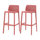 Contemporary Macron Counter Stools Armless Indoor Plastic Bar Stool for Kitchen Red 2 Piece Set Bar Stool(30"H) Clearhalo 'Bar Furniture' 'Bar Stools' 'bar_stools' 'furn' 'furn_bar_stools' 'furniture_bar_stools' 'Kitchen & Dining Furniture' 'kitchen&dining_furn' 'kitchen' 'kitchen_furn' Furniture' 4503768