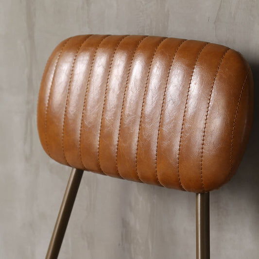 Industrial Leather Metal Counter Stools Low Back Bar Stools with 4 Legs Clearhalo 'Bar Furniture' 'Bar Stools' 'bar_stools' 'furn' 'furn_bar_stools' 'furniture_bar_stools' 'Kitchen & Dining Furniture' 'kitchen&dining_furn' 'kitchen' 'kitchen_furn' Furniture' 4503787