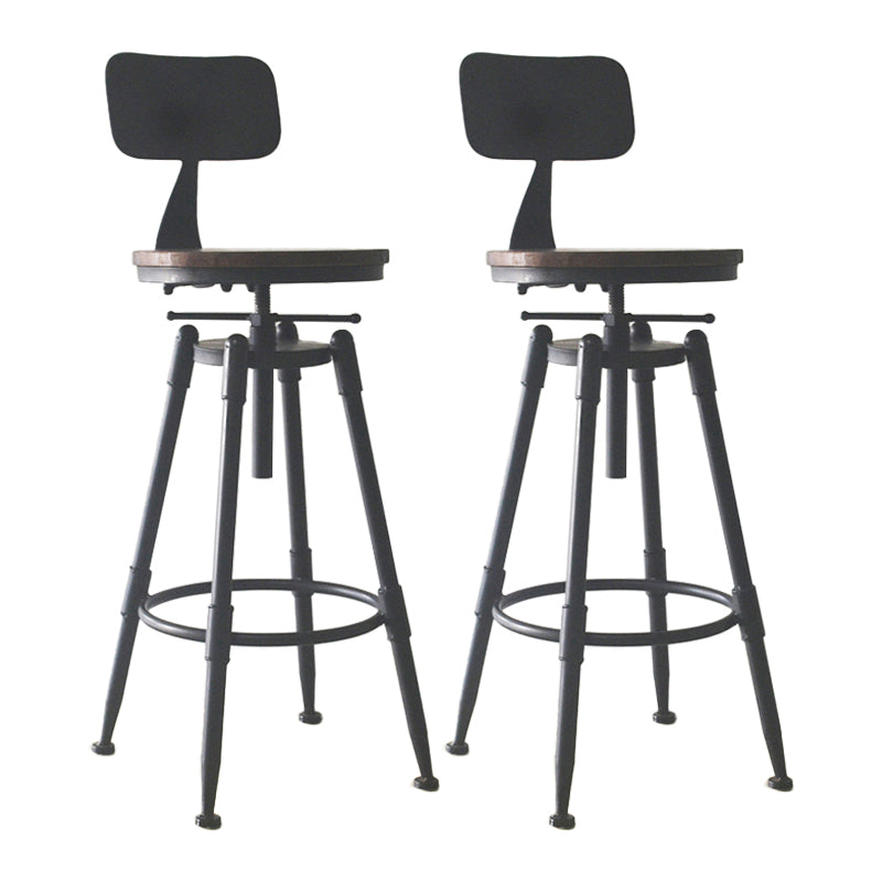 Industrial Style Metal Bar-stool with Iron Legs Counter Stool for Kitchen Bar Clearhalo 'Bar Furniture' 'Bar Stools' 'bar_stools' 'furn' 'furn_bar_stools' 'furniture_bar_stools' 'Kitchen & Dining Furniture' 'kitchen&dining_furn' 'kitchen' 'kitchen_furn' Furniture' 4503794