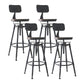 Industrial Style Metal Bar-stool with Iron Legs Counter Stool for Kitchen Bar Clearhalo 'Bar Furniture' 'Bar Stools' 'bar_stools' 'furn' 'furn_bar_stools' 'furniture_bar_stools' 'Kitchen & Dining Furniture' 'kitchen&dining_furn' 'kitchen' 'kitchen_furn' Furniture' 4503796