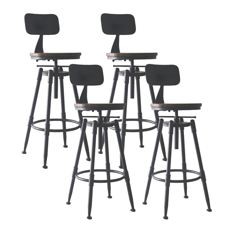 Industrial Style Metal Bar-stool with Iron Legs Counter Stool for Kitchen Bar Clearhalo 'Bar Furniture' 'Bar Stools' 'bar_stools' 'furn' 'furn_bar_stools' 'furniture_bar_stools' 'Kitchen & Dining Furniture' 'kitchen&dining_furn' 'kitchen' 'kitchen_furn' Furniture' 4503796