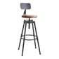 Industrial Style Metal Bar-stool with Iron Legs Counter Stool for Kitchen Bar Clearhalo 'Bar Furniture' 'Bar Stools' 'bar_stools' 'furn' 'furn_bar_stools' 'furniture_bar_stools' 'Kitchen & Dining Furniture' 'kitchen&dining_furn' 'kitchen' 'kitchen_furn' Furniture' 4503799