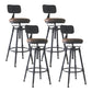 Industrial Style Metal Bar-stool with Iron Legs Counter Stool for Kitchen Bar Clearhalo 'Bar Furniture' 'Bar Stools' 'bar_stools' 'furn' 'furn_bar_stools' 'furniture_bar_stools' 'Kitchen & Dining Furniture' 'kitchen&dining_furn' 'kitchen' 'kitchen_furn' Furniture' 4503801