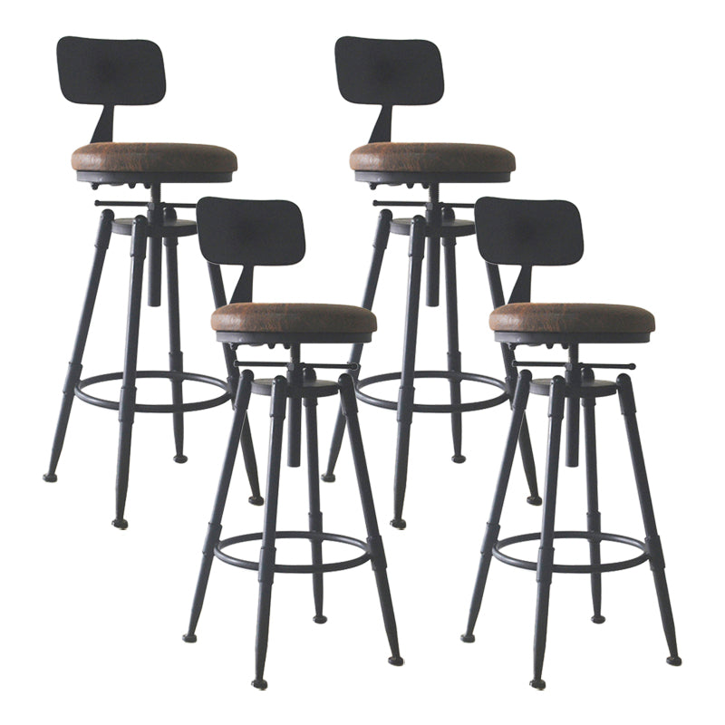 Industrial Style Metal Bar-stool with Iron Legs Counter Stool for Kitchen Bar Clearhalo 'Bar Furniture' 'Bar Stools' 'bar_stools' 'furn' 'furn_bar_stools' 'furniture_bar_stools' 'Kitchen & Dining Furniture' 'kitchen&dining_furn' 'kitchen' 'kitchen_furn' Furniture' 4503801