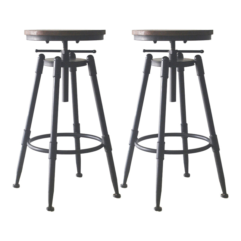 Industrial Style Metal Bar-stool with Iron Legs Counter Stool for Kitchen Bar Clearhalo 'Bar Furniture' 'Bar Stools' 'bar_stools' 'furn' 'furn_bar_stools' 'furniture_bar_stools' 'Kitchen & Dining Furniture' 'kitchen&dining_furn' 'kitchen' 'kitchen_furn' Furniture' 4503803