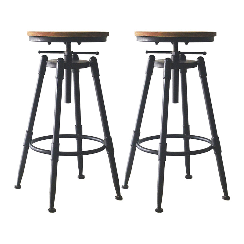 Industrial Style Metal Bar-stool with Iron Legs Counter Stool for Kitchen Bar Clearhalo 'Bar Furniture' 'Bar Stools' 'bar_stools' 'furn' 'furn_bar_stools' 'furniture_bar_stools' 'Kitchen & Dining Furniture' 'kitchen&dining_furn' 'kitchen' 'kitchen_furn' Furniture' 4503806