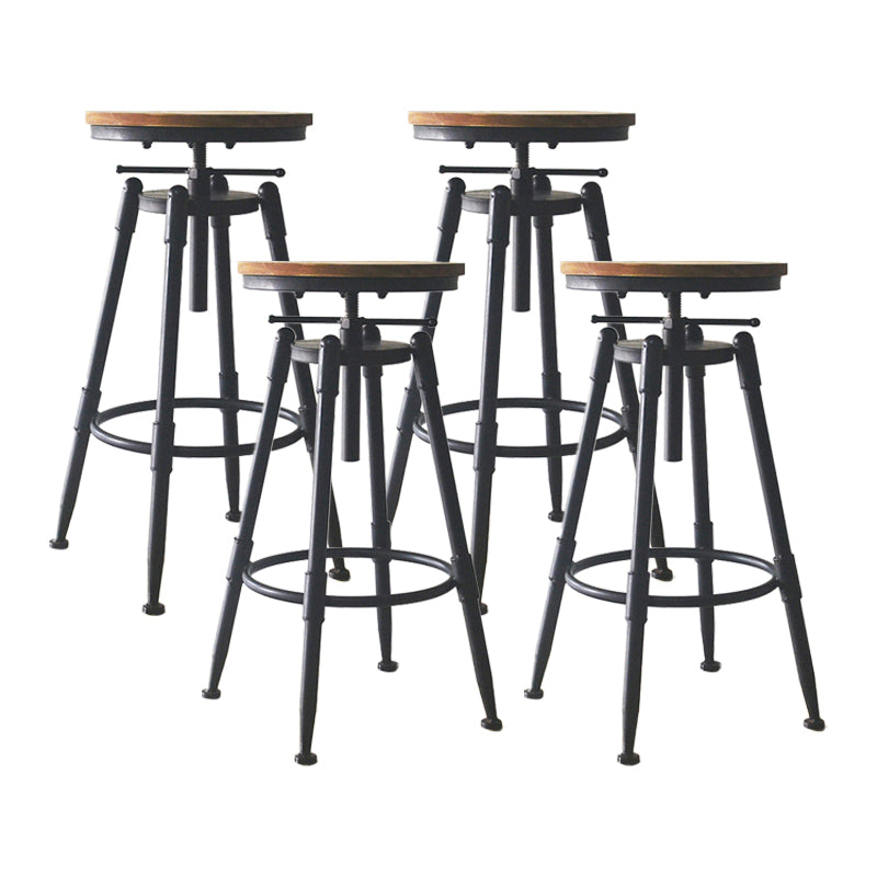 Industrial Style Metal Bar-stool with Iron Legs Counter Stool for Kitchen Bar Clearhalo 'Bar Furniture' 'Bar Stools' 'bar_stools' 'furn' 'furn_bar_stools' 'furniture_bar_stools' 'Kitchen & Dining Furniture' 'kitchen&dining_furn' 'kitchen' 'kitchen_furn' Furniture' 4503807