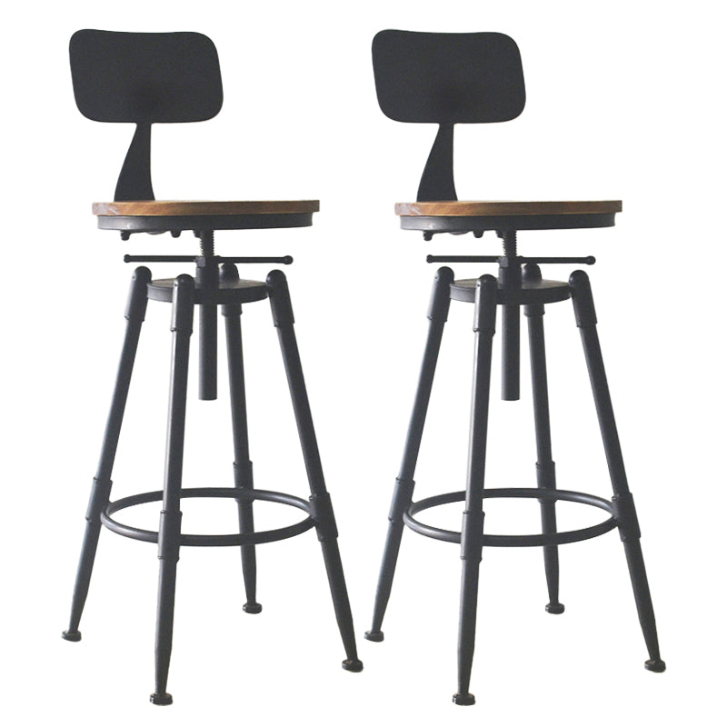 Industrial Style Metal Bar-stool with Iron Legs Counter Stool for Kitchen Bar Clearhalo 'Bar Furniture' 'Bar Stools' 'bar_stools' 'furn' 'furn_bar_stools' 'furniture_bar_stools' 'Kitchen & Dining Furniture' 'kitchen&dining_furn' 'kitchen' 'kitchen_furn' Furniture' 4503809