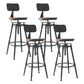 Industrial Style Metal Bar-stool with Iron Legs Counter Stool for Kitchen Bar Clearhalo 'Bar Furniture' 'Bar Stools' 'bar_stools' 'furn' 'furn_bar_stools' 'furniture_bar_stools' 'Kitchen & Dining Furniture' 'kitchen&dining_furn' 'kitchen' 'kitchen_furn' Furniture' 4503810