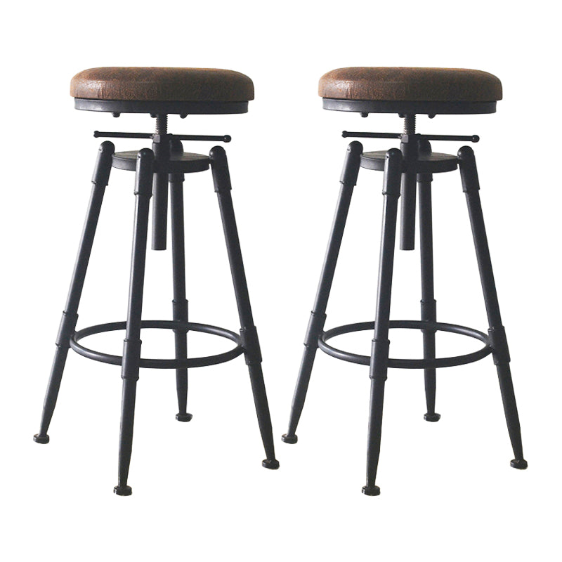 Industrial Style Metal Bar-stool with Iron Legs Counter Stool for Kitchen Bar Clearhalo 'Bar Furniture' 'Bar Stools' 'bar_stools' 'furn' 'furn_bar_stools' 'furniture_bar_stools' 'Kitchen & Dining Furniture' 'kitchen&dining_furn' 'kitchen' 'kitchen_furn' Furniture' 4503812
