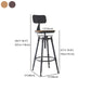 Industrial Style Metal Bar-stool with Iron Legs Counter Stool for Kitchen Bar Clearhalo 'Bar Furniture' 'Bar Stools' 'bar_stools' 'furn' 'furn_bar_stools' 'furniture_bar_stools' 'Kitchen & Dining Furniture' 'kitchen&dining_furn' 'kitchen' 'kitchen_furn' Furniture' 4503815