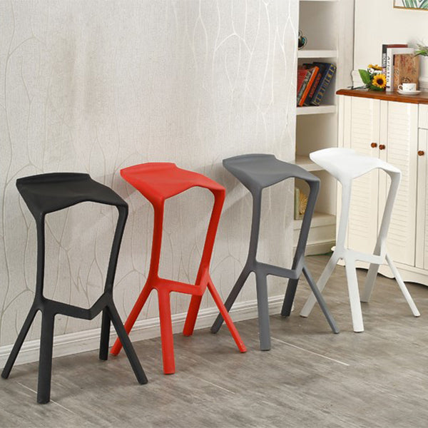 Contemporary Stackable Counter Stools Colorful Indoor Geometric Bar Stool, 1 Piece Clearhalo 'Bar Furniture' 'Bar Stools' 'bar_stools' 'furn' 'furn_bar_stools' 'furniture_bar_stools' 'Kitchen & Dining Furniture' 'kitchen&dining_furn' 'kitchen' 'kitchen_furn' Furniture' 4503824