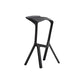 Contemporary Stackable Counter Stools Colorful Indoor Geometric Bar Stool, 1 Piece Black 1 Piece Clearhalo 'Bar Furniture' 'Bar Stools' 'bar_stools' 'furn' 'furn_bar_stools' 'furniture_bar_stools' 'Kitchen & Dining Furniture' 'kitchen&dining_furn' 'kitchen' 'kitchen_furn' Furniture' 4503831