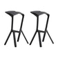 Contemporary Stackable Counter Stools Colorful Indoor Geometric Bar Stool, 1 Piece Black 2 Piece Set Clearhalo 'Bar Furniture' 'Bar Stools' 'bar_stools' 'furn' 'furn_bar_stools' 'furniture_bar_stools' 'Kitchen & Dining Furniture' 'kitchen&dining_furn' 'kitchen' 'kitchen_furn' Furniture' 4503833