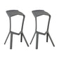 Contemporary Stackable Counter Stools Colorful Indoor Geometric Bar Stool, 1 Piece Grey 2 Piece Set Clearhalo 'Bar Furniture' 'Bar Stools' 'bar_stools' 'furn' 'furn_bar_stools' 'furniture_bar_stools' 'Kitchen & Dining Furniture' 'kitchen&dining_furn' 'kitchen' 'kitchen_furn' Furniture' 4503839