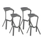 Contemporary Stackable Counter Stools Colorful Indoor Geometric Bar Stool, 1 Piece Grey 4 Piece Set Clearhalo 'Bar Furniture' 'Bar Stools' 'bar_stools' 'furn' 'furn_bar_stools' 'furniture_bar_stools' 'Kitchen & Dining Furniture' 'kitchen&dining_furn' 'kitchen' 'kitchen_furn' Furniture' 4503840