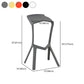 Contemporary Stackable Counter Stools Colorful Indoor Geometric Bar Stool, 1 Piece Clearhalo 'Bar Furniture' 'Bar Stools' 'bar_stools' 'furn' 'furn_bar_stools' 'furniture_bar_stools' 'Kitchen & Dining Furniture' 'kitchen&dining_furn' 'kitchen' 'kitchen_furn' Furniture' 4503841
