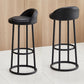 Modern Armless Counter Stool Steel Milk Tea Shop Bar Stool with Leather Cushion and Pedal Clearhalo 'Bar Furniture' 'Bar Stools' 'bar_stools' 'furn' 'furn_bar_stools' 'furniture_bar_stools' 'Kitchen & Dining Furniture' 'kitchen&dining_furn' 'kitchen' 'kitchen_furn' Furniture' 4503842