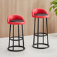 Modern Armless Counter Stool Steel Milk Tea Shop Bar Stool with Leather Cushion and Pedal Clearhalo 'Bar Furniture' 'Bar Stools' 'bar_stools' 'furn' 'furn_bar_stools' 'furniture_bar_stools' 'Kitchen & Dining Furniture' 'kitchen&dining_furn' 'kitchen' 'kitchen_furn' Furniture' 4503862