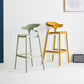 Macron Colorful Plastic Counter Stools Nordic Armrest Indoor Bar Stool Clearhalo 'Bar Furniture' 'Bar Stools' 'bar_stools' 'furn' 'furn_bar_stools' 'furniture_bar_stools' 'Kitchen & Dining Furniture' 'kitchen&dining_furn' 'kitchen' 'kitchen_furn' Furniture' 4503873