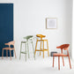 Macron Colorful Plastic Counter Stools Nordic Armrest Indoor Bar Stool Clearhalo 'Bar Furniture' 'Bar Stools' 'bar_stools' 'furn' 'furn_bar_stools' 'furniture_bar_stools' 'Kitchen & Dining Furniture' 'kitchen&dining_furn' 'kitchen' 'kitchen_furn' Furniture' 4503877