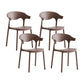 Macron Colorful Plastic Counter Stools Nordic Armrest Indoor Bar Stool Coffee 4 Piece Set Short Stool(18"H) Clearhalo 'Bar Furniture' 'Bar Stools' 'bar_stools' 'furn' 'furn_bar_stools' 'furniture_bar_stools' 'Kitchen & Dining Furniture' 'kitchen&dining_furn' 'kitchen' 'kitchen_furn' Furniture' 4503896