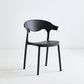 Macron Colorful Plastic Counter Stools Nordic Armrest Indoor Bar Stool Black 1 Piece Short Stool(18"H) Clearhalo 'Bar Furniture' 'Bar Stools' 'bar_stools' 'furn' 'furn_bar_stools' 'furniture_bar_stools' 'Kitchen & Dining Furniture' 'kitchen&dining_furn' 'kitchen' 'kitchen_furn' Furniture' 4503903