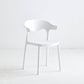 Macron Colorful Plastic Counter Stools Nordic Armrest Indoor Bar Stool White 1 Piece Short Stool(18"H) Clearhalo 'Bar Furniture' 'Bar Stools' 'bar_stools' 'furn' 'furn_bar_stools' 'furniture_bar_stools' 'Kitchen & Dining Furniture' 'kitchen&dining_furn' 'kitchen' 'kitchen_furn' Furniture' 4503918
