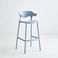 Macron Colorful Plastic Counter Stools Nordic Armrest Indoor Bar Stool Blue 1 Piece Bar Stool(30"H) Clearhalo 'Bar Furniture' 'Bar Stools' 'bar_stools' 'furn' 'furn_bar_stools' 'furniture_bar_stools' 'Kitchen & Dining Furniture' 'kitchen&dining_furn' 'kitchen' 'kitchen_furn' Furniture' 4503921