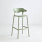 Macron Colorful Plastic Counter Stools Nordic Armrest Indoor Bar Stool Green 1 Piece Bar Stool(30"H) Clearhalo 'Bar Furniture' 'Bar Stools' 'bar_stools' 'furn' 'furn_bar_stools' 'furniture_bar_stools' 'Kitchen & Dining Furniture' 'kitchen&dining_furn' 'kitchen' 'kitchen_furn' Furniture' 4503932