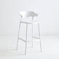Macron Colorful Plastic Counter Stools Nordic Armrest Indoor Bar Stool White 1 Piece Bar Stool(30"H) Clearhalo 'Bar Furniture' 'Bar Stools' 'bar_stools' 'furn' 'furn_bar_stools' 'furniture_bar_stools' 'Kitchen & Dining Furniture' 'kitchen&dining_furn' 'kitchen' 'kitchen_furn' Furniture' 4503938