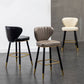 Industrial Leather Black Metal Counter Stools Low Back Bar Stools with 4 Legs Clearhalo 'Bar Furniture' 'Bar Stools' 'bar_stools' 'furn' 'furn_bar_stools' 'furniture_bar_stools' 'Kitchen & Dining Furniture' 'kitchen&dining_furn' 'kitchen' 'kitchen_furn' Furniture' 4503979