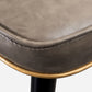 Industrial Leather Black Metal Counter Stools Low Back Bar Stools with 4 Legs Clearhalo 'Bar Furniture' 'Bar Stools' 'bar_stools' 'furn' 'furn_bar_stools' 'furniture_bar_stools' 'Kitchen & Dining Furniture' 'kitchen&dining_furn' 'kitchen' 'kitchen_furn' Furniture' 4503986