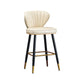 Industrial Leather Black Metal Counter Stools Low Back Bar Stools with 4 Legs White 1 Piece Clearhalo 'Bar Furniture' 'Bar Stools' 'bar_stools' 'furn' 'furn_bar_stools' 'furniture_bar_stools' 'Kitchen & Dining Furniture' 'kitchen&dining_furn' 'kitchen' 'kitchen_furn' Furniture' 4503991