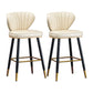 Industrial Leather Black Metal Counter Stools Low Back Bar Stools with 4 Legs White 2 Piece Set Clearhalo 'Bar Furniture' 'Bar Stools' 'bar_stools' 'furn' 'furn_bar_stools' 'furniture_bar_stools' 'Kitchen & Dining Furniture' 'kitchen&dining_furn' 'kitchen' 'kitchen_furn' Furniture' 4503992