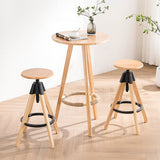 Adjustable Height Counter Stools Industrial Wood Bar Stools with Round Seat Clearhalo 'Bar Furniture' 'Bar Stools' 'bar_stools' 'furn' 'furn_bar_stools' 'furniture_bar_stools' 'Kitchen & Dining Furniture' 'kitchen&dining_furn' 'kitchen' 'kitchen_furn' Furniture' 4504007