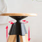 Adjustable Height Counter Stools Industrial Wood Bar Stools with Round Seat Clearhalo 'Bar Furniture' 'Bar Stools' 'bar_stools' 'furn' 'furn_bar_stools' 'furniture_bar_stools' 'Kitchen & Dining Furniture' 'kitchen&dining_furn' 'kitchen' 'kitchen_furn' Furniture' 4504013