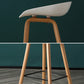 Contemporary Simple Counter Stools 30-inch Indoor Wood Legs Bar Stool with Plastic Seat Clearhalo 'Bar Furniture' 'Bar Stools' 'bar_stools' 'furn' 'furn_bar_stools' 'furniture_bar_stools' 'Kitchen & Dining Furniture' 'kitchen&dining_furn' 'kitchen' 'kitchen_furn' Furniture' 4504040