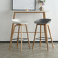 Contemporary Simple Counter Stools 30-inch Indoor Wood Legs Bar Stool with Plastic Seat Clearhalo 'Bar Furniture' 'Bar Stools' 'bar_stools' 'furn' 'furn_bar_stools' 'furniture_bar_stools' 'Kitchen & Dining Furniture' 'kitchen&dining_furn' 'kitchen' 'kitchen_furn' Furniture' 4504043