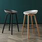 Contemporary Simple Counter Stools 30-inch Indoor Wood Legs Bar Stool with Plastic Seat Clearhalo 'Bar Furniture' 'Bar Stools' 'bar_stools' 'furn' 'furn_bar_stools' 'furniture_bar_stools' 'Kitchen & Dining Furniture' 'kitchen&dining_furn' 'kitchen' 'kitchen_furn' Furniture' 4504049