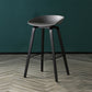 Contemporary Simple Counter Stools 30-inch Indoor Wood Legs Bar Stool with Plastic Seat Grey 1 Piece Clearhalo 'Bar Furniture' 'Bar Stools' 'bar_stools' 'furn' 'furn_bar_stools' 'furniture_bar_stools' 'Kitchen & Dining Furniture' 'kitchen&dining_furn' 'kitchen' 'kitchen_furn' Furniture' 4504053