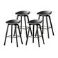 Contemporary Simple Counter Stools 30-inch Indoor Wood Legs Bar Stool with Plastic Seat Grey 4 Piece Set Clearhalo 'Bar Furniture' 'Bar Stools' 'bar_stools' 'furn' 'furn_bar_stools' 'furniture_bar_stools' 'Kitchen & Dining Furniture' 'kitchen&dining_furn' 'kitchen' 'kitchen_furn' Furniture' 4504055