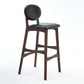 Nordic Wood Low Back Barstool 30" H Indoor Tall Stool with Upholstered for Dining Room Clearhalo 'Bar Furniture' 'Bar Stools' 'bar_stools' 'furn' 'furn_bar_stools' 'furniture_bar_stools' 'Kitchen & Dining Furniture' 'kitchen&dining_furn' 'kitchen' 'kitchen_furn' Furniture' 4504067