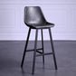 Industrial Metal Low Back Barstool Simple Indoor Tall Stool with Leather Seat Black 1 Piece Clearhalo 'Bar Furniture' 'Bar Stools' 'bar_stools' 'furn' 'furn_bar_stools' 'furniture_bar_stools' 'Kitchen & Dining Furniture' 'kitchen&dining_furn' 'kitchen' 'kitchen_furn' Furniture' 4504140
