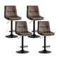 Nordic Indoor Simple Barstool Low Back Iron Tall Stool with Leather Seat Khaki 4 Piece Set Bar Stool(31"H) Clearhalo 'Bar Furniture' 'Bar Stools' 'bar_stools' 'furn' 'furn_bar_stools' 'furniture_bar_stools' 'Kitchen & Dining Furniture' 'kitchen&dining_furn' 'kitchen' 'kitchen_furn' Furniture' 4504209